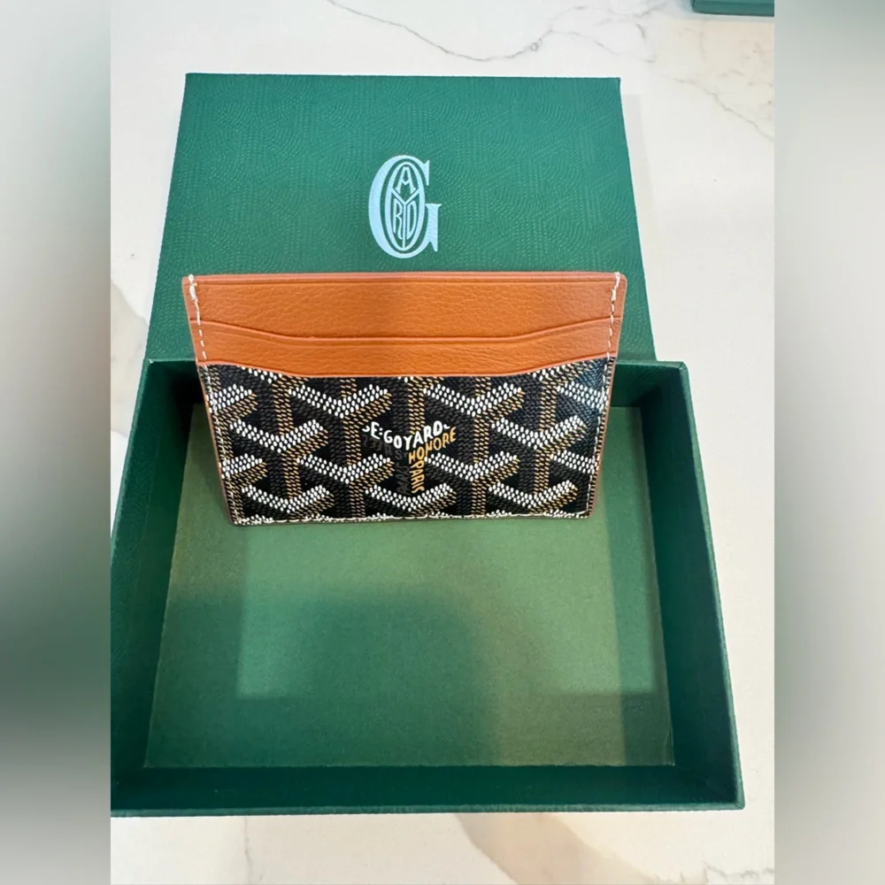 Goyard Saint-Sulpice Card Wallet Black and Tan
